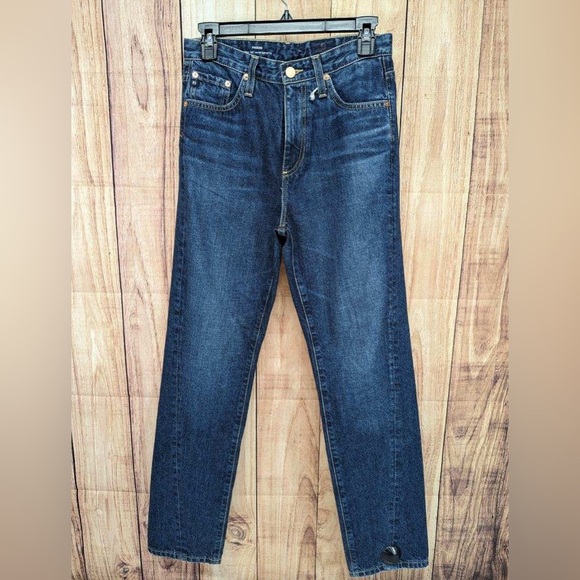 AG ADRIANO GOLDSCHMIED Phoebe Vintage High Waisted Tapered Leg Jeans Size AG26 - Picture 2 of 9